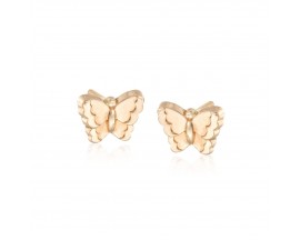 Child's 14kt Yellow Gold Butterfly Earrings
