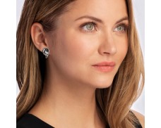 Italian Sterling Silver Knot Clip-On Earrings