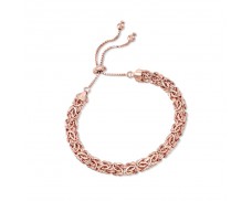 18kt Rose Gold Over Sterling Byzantine Bolo Bracelet