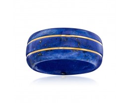Lapis Ring with 14kt Yellow Gold