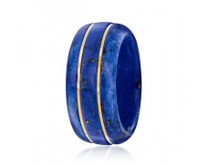 Lapis Ring with 14kt Yellow Gold