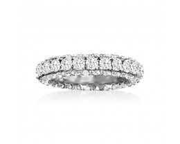 5.00 ct. t.w. CZ Eternity Band in Sterling Silver