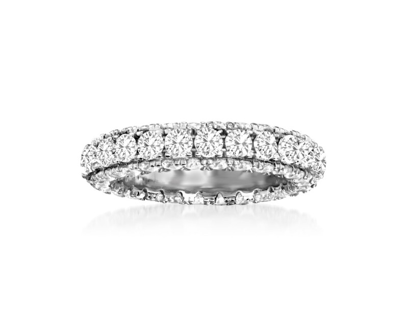 5.00 ct. t.w. CZ Eternity Band in Sterling Silver