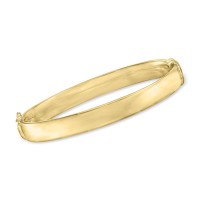 18kt Gold Over Sterling Polished Bangle Bracelet