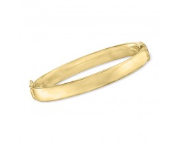 18kt Gold Over Sterling Polished Bangle Bracelet