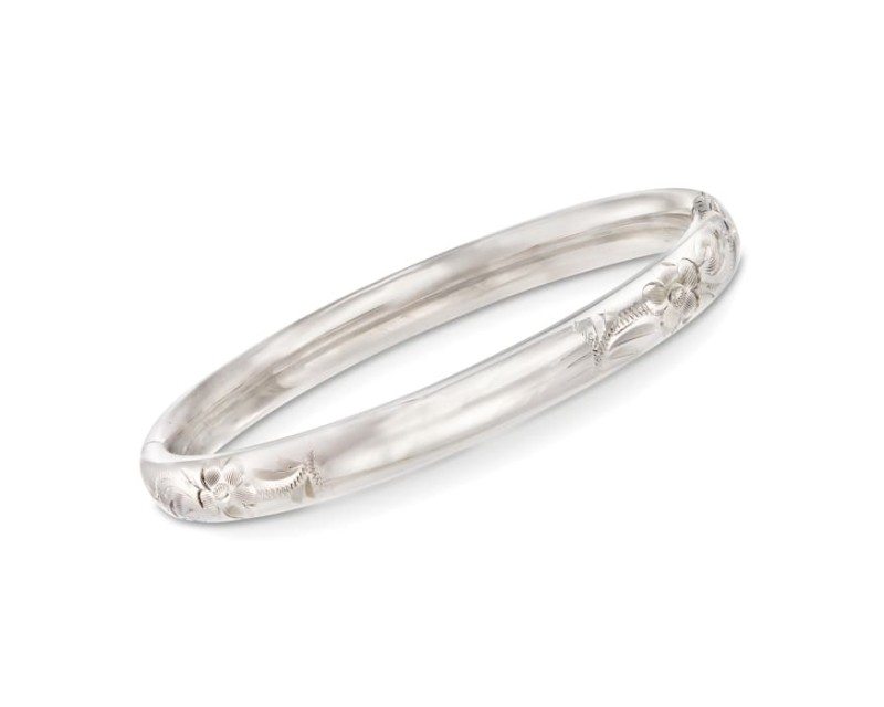 Baby's Sterling Silver Bangle Bracelet. 4.5"