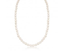 Baby's 4-4.5mm Cultured Pearl Necklace with 14kt Yellow Gold. 13"