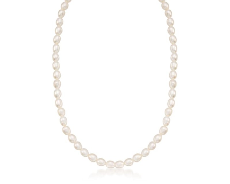 Baby's 4-4.5mm Cultured Pearl Necklace with 14kt Yellow Gold. 13"