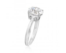 3.00 Carat CZ Solitaire Ring in 14kt White Gold