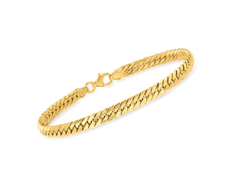 Italian 14kt Yellow Gold Cuban-Link Bracelet