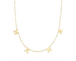 14kt Yellow Gold "Nana" Charm Necklace. 16"