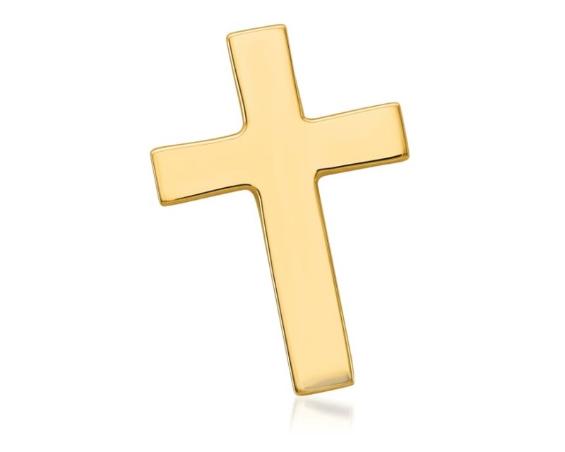 14kt Yellow Gold Cross Tie Tack