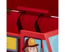 Child's "Little Fire Fighters" Wooden Toy Chest